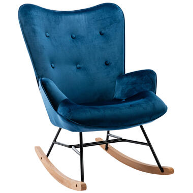 CLP Chaise à bascule Sanka Velours - Bleu product