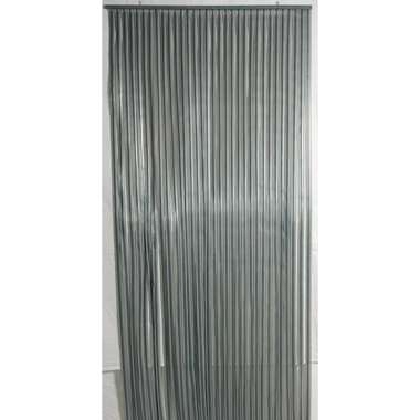 Rideau de porte - PVC - 90x220 cm - Anthracite/Gris product