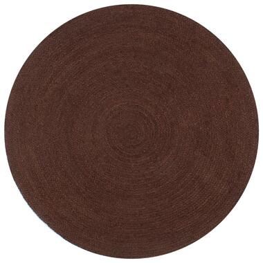 vidaXL Tapis fait à la main Jute Rond 180 cm marron product