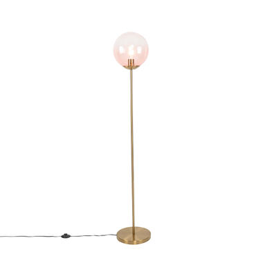 Qazqa vloerlampen pallon roze e27 product