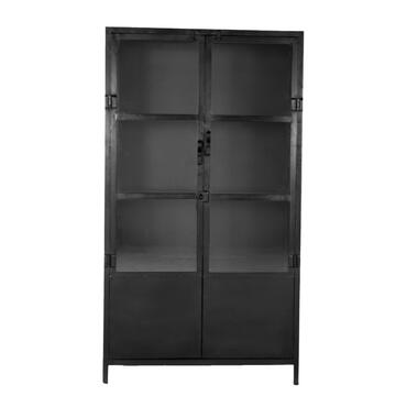 Vitrine noir - 100x43x180 cm - métal - Cabinet Big - Giga Meubel product