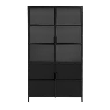 Vitrine noir - métal - 120x40x210cm - vitrine Tygo - Giga Meubel product