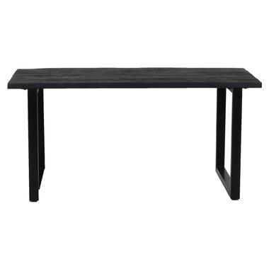 - Eettafel Zwart Mangohout - 200x100x76cm - IJzer - Martin product