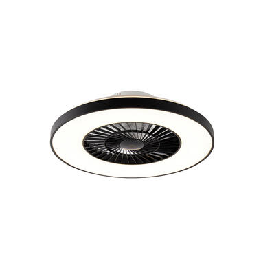 QAZQA ventilateur de plafond noir avec led avec télécommande - climo product