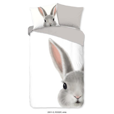 Good Morning Kinderdekbedovertrek "konijn" - Wit - (140x200/220 cm) - Katoen product