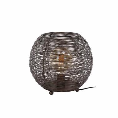 Hoyz - Lampe de table Web - Nickel Noir - Industriel - 30x30x26 product