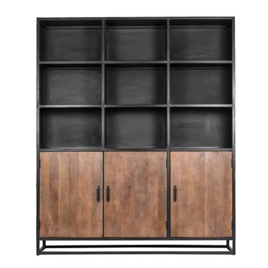 Vakkenkast Mangohout - 180x45x215cm - Kast Nora XL product