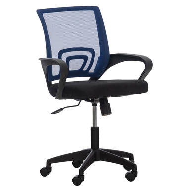 CLP Chaise de bureau Auburn Noir Frame - Microfibre - Bleu product