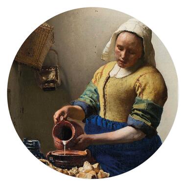 Plexiglasschilderij - Vermeer Melkmeisje - Ø 70 cm Plexiglas product