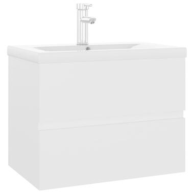 vidaXL Armoire d'évier avec lavabo intégré blanc bois d'ingénierie product