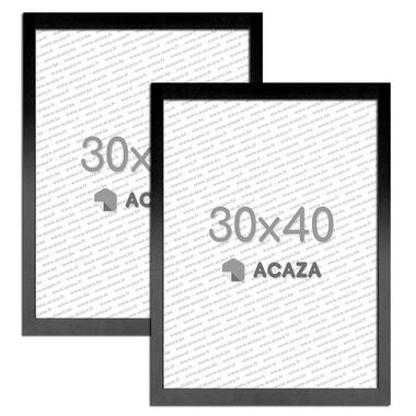 ACAZA Set van 2 Madison Fotokaders - 30x40 cm - Foto Lijsten in MDF Hout - Zwart product