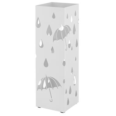 Porte-parapluies en métal - Porte-parapluies avec bac à eau - Blanc product
