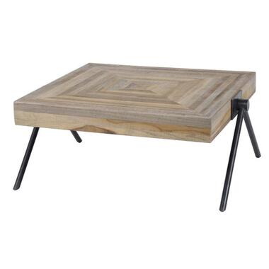 Hoyz - Table basse Teca - Balance - 70x70x33 - Bois - Marron product