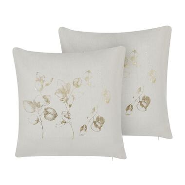 Beliani Coussin décoratif GOMPHRENA - Beige polyester product