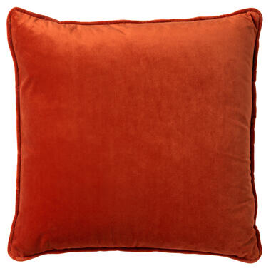 FINN - Kussenhoes 60x60 cm - velvet - effen kleur - Potters Clay - oranje product