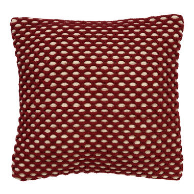 DENLEY - Kussenhoes van katoen Merlot 45x45 cm - rood product