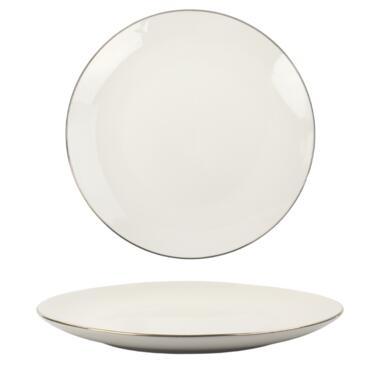 OTIX Dinerborden 6 Stuks van Porselein 26,5 cm Borden Wit met Goud product