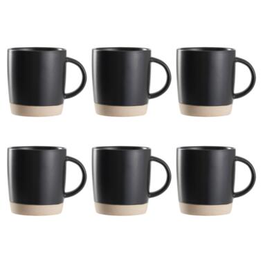 OTIX Tasses à Café Thé Mugs Set de 3 Noirs 310 ml Faïence product