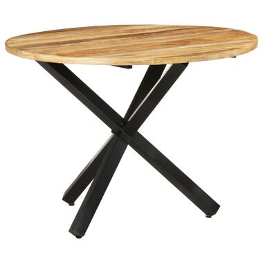 vidaXL - table de salle à manger - Brun - Bois - Ø 100 x 75 cm product