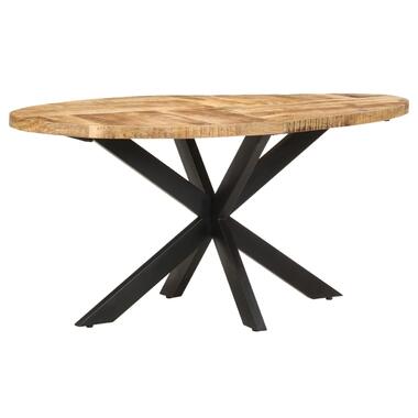 vidaXL Table de salle à manger 160x90x75 cm Bois de manguier brut product