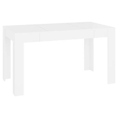 vidaXL Table à manger Blanc 140x74,5x76 cm Bois d'ingénierie product