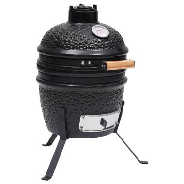vidaXL Barbecue à fumoir Kamado 2-en-1 Céramique 56 cm Noir product