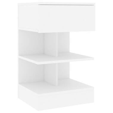 vidaXL Table de chevet Blanc 40x35x65 cm Bois d’ingénierie product