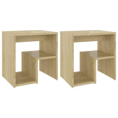 vidaXL Tables de chevet 2pcs chêne sonoma 40x30x40cm bois d'ingénierie product