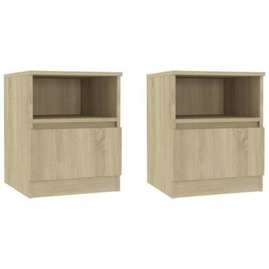 vidaXL Tables de chevet 2 pcs Chêne sonoma 40x40x50 cm Aggloméré product