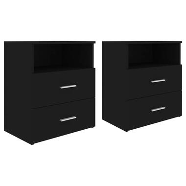 vidaXL Tables de chevet 2 pcs Noir 50x32x60 cm product