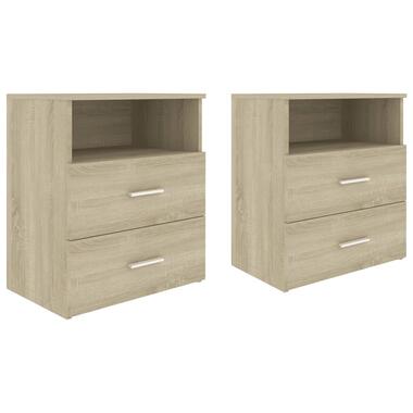 vidaXL Tables de chevet 2 pcs Chêne sonoma 50x32x60 cm product