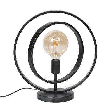 Hoyz - Tafellamp Industrieel - Draaiende Tafellamp van Metaal - Vintage - Zwart product