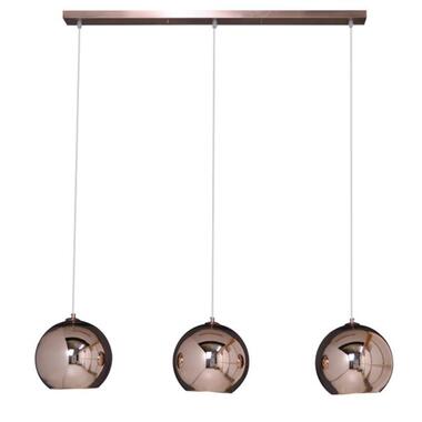 Hoyz - Lampe suspendue - 3 lampes suspendues sphériques - Verre couleur cuivre product
