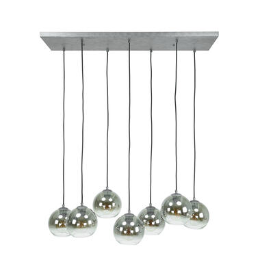 Hoyz - Hanglamp Bubble Shaded - 7 Lampen - Industrieel - Grijs/Zwart product
