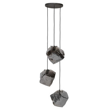 Hoyz - Suspension Rock Chromé - 3 Lampes - Industriel - 50x50x150 product