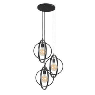 Hoyz - Lampe suspendue avec 3 lampes - Turn Around - Noir - Industriel product