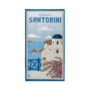 Seahorse strandlaken Santorini - 90x170 cm - Blauw product