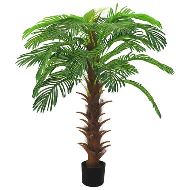 vidaXL Kunstplant met pot cycaspalm 140 cm groen product