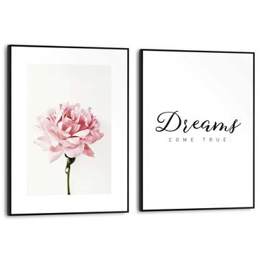 Schilderijen set - Dream Flower - 40x30 cm Hout product