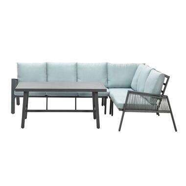 Garden Impressions Brendon lounge dining set 4-delig R - mint grijs product