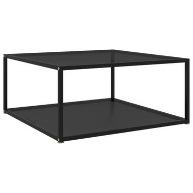 vidaXL Table basse Noir 80x80x35 cm Verre trempé product