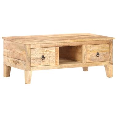 vidaXL Table basse 100x55x40 cm Bois de manguier brut product