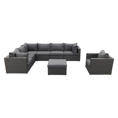 Suns Parma loungeset - inclusief stoel + middenelement - Antraciet product