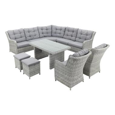 Suns Lounge dining set Richmond + 2 dining tuinstoelen - pearl product