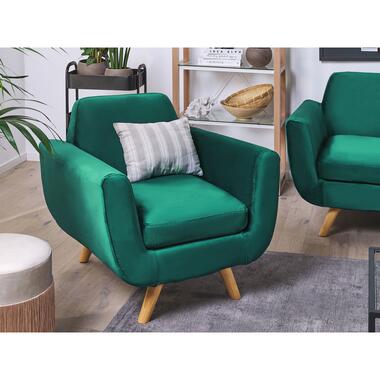 Beliani Housse pour fauteuil BERNES - Vert velours product