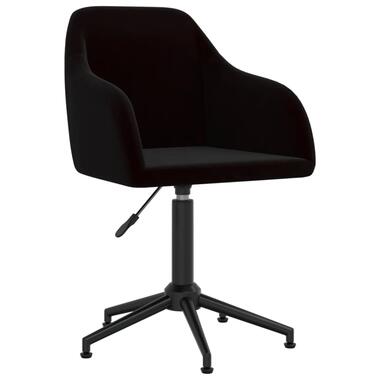 vidaXL Kantoorstoel draaibaar fluweel zwart product