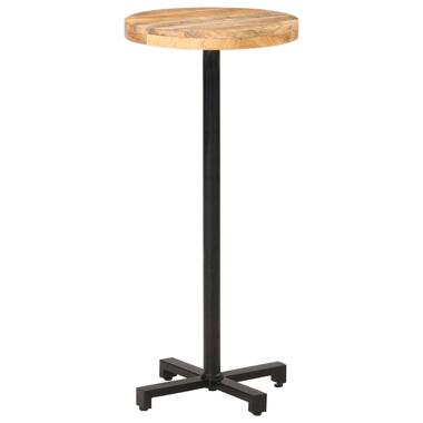 vidaXL Table de bar Ronde Ø50x110 cm Bois de manguier brut product