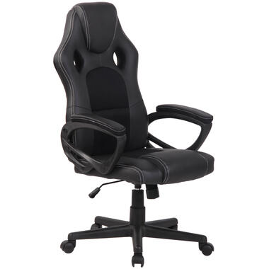 CLP Chaise de bureau Fire Noir Cadre - Similicuir - Noir product