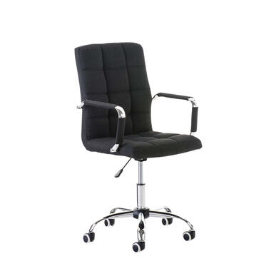 CLP Chaise de bureau Deli V2 Chrome Cadre - Tissu - Noir product