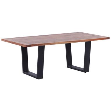 Table basse en bois d'acacia naturel et noir GRENOLA product